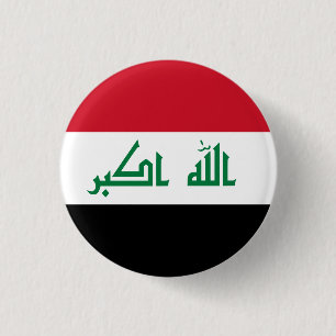 Macaron Rond 2,50 Cm Drapeau Iraq (Iraq)
