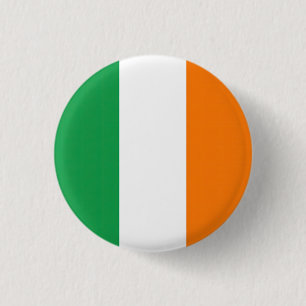 Macaron Rond 2,50 Cm Drapeau Irlande Tricolore