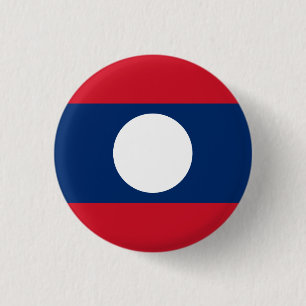 Macaron Rond 2,50 Cm Drapeau lao, Drapeau du Laos