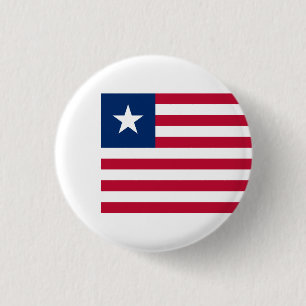 Macaron Rond 2,50 Cm Drapeau libérien, Drapeau du Libéria