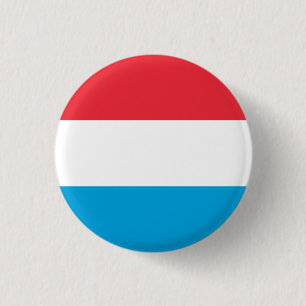 Macaron Rond 2,50 Cm Drapeau luxembourgeois, Drapeau du Luxembourg