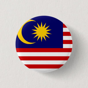 Macaron Rond 2,50 Cm Drapeau malaisien