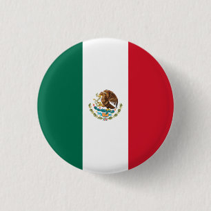 Macaron Rond 2,50 Cm Drapeau mexicain