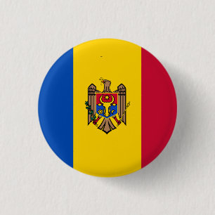 Macaron Rond 2,50 Cm Drapeau moldave, Drapeau moldave