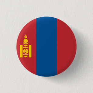 Macaron Rond 2,50 Cm Drapeau mongol