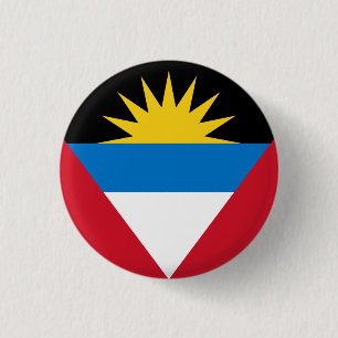 Macaron Rond 2,50 Cm Drapeau national d'Antigua-et-Barbuda