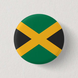 Macaron Rond 2,50 Cm Drapeau national de Jamaïque