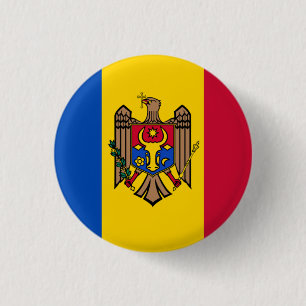 Macaron Rond 2,50 Cm Drapeau national de Moldova