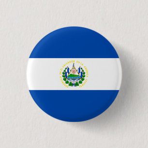 Macaron Rond 2,50 Cm Drapeau national du Salvador