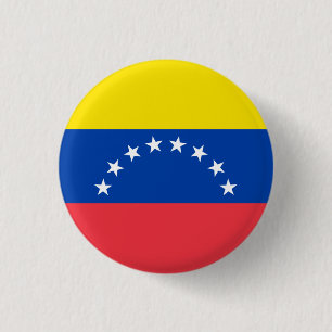 Macaron Rond 2,50 Cm Drapeau national du Venezuela