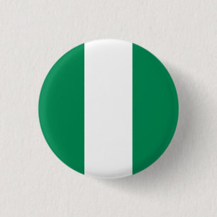 Macaron Rond 2,50 Cm Drapeau nigérian, Drapeau du Nigeria