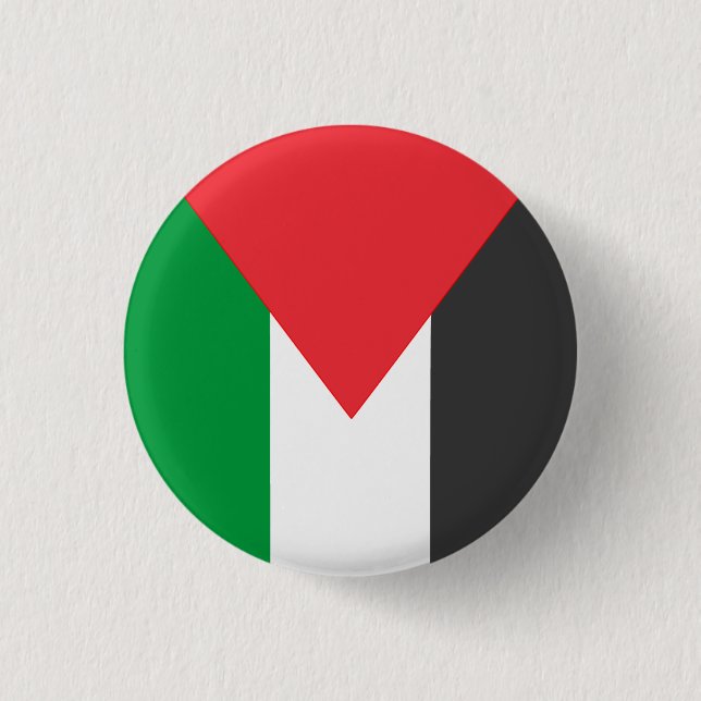 Macaron Rond 2,50 Cm Drapeau palestinien Libérez la Palestine customisé (Devant)