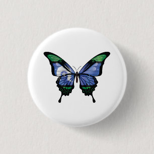 Macaron Rond 2,50 Cm Drapeau papillon du détroit de Torres
