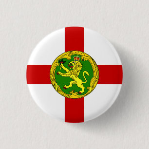 Macaron Rond 2,50 Cm Drapeau patriotique d'Aurigny