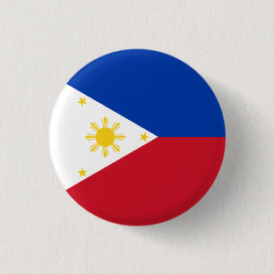 Macaron Rond 2,50 Cm Drapeau philippin, Drapeau des Philippines