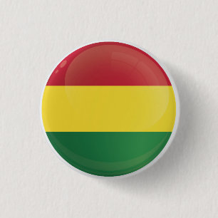 Macaron Rond 2,50 Cm Drapeau rond en forme d'icône de Bolivie 