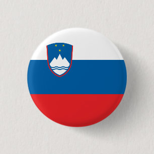 Macaron Rond 2,50 Cm Drapeau Slovénie