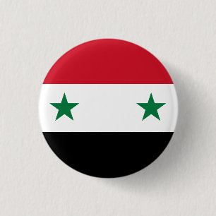Macaron Rond 2,50 Cm Drapeau syrien