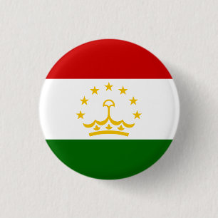 Macaron Rond 2,50 Cm Drapeau tadjik, Drapeau du Tadjikistan