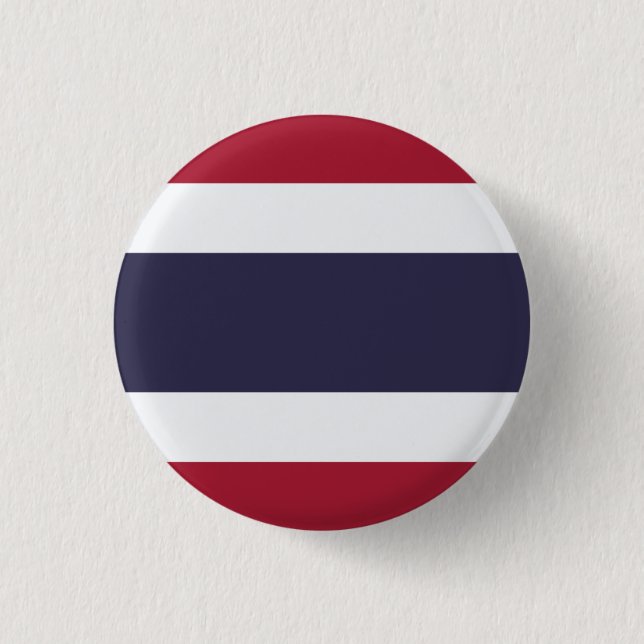 Macaron Rond 2,50 Cm Drapeau thaïlandais, Drapeau thaïlandais (Devant)