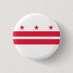 Macaron Rond 2,50 Cm Drapeau Washington DC