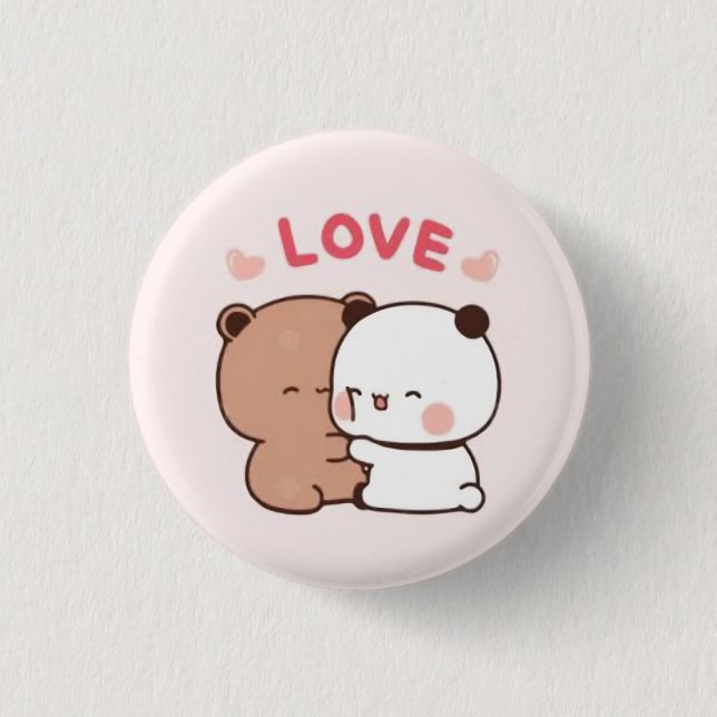Macaron Rond 2,50 Cm Dudububu - Lovely pin button (Devant)