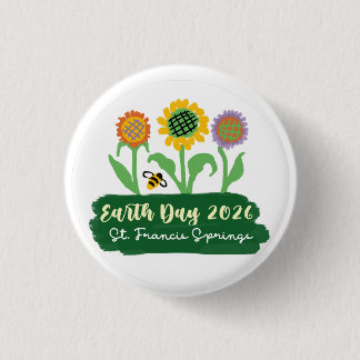 Macaron Rond 2,50 Cm Earth Day 2026