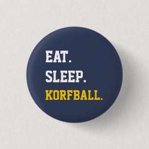 Macaron Rond 2,50 Cm Eat Sleep Korfball