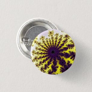 Macaron Rond 2,50 Cm Éclatement jaune et violet