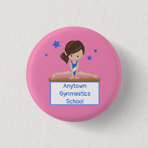 Macaron Rond 2,50 Cm École de gymnastique - École de gymnastique
