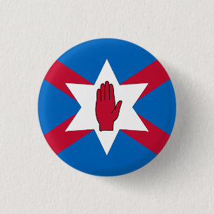 Macaron Rond 2,50 Cm Ecossais d'insigne de l'Irlande du Nord