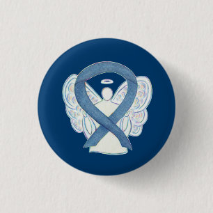 Macaron Rond 2,50 Cm Écrans à boutons personnalisés Denim Awareness Rib