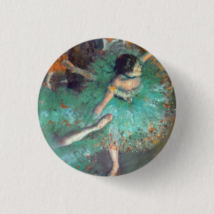 Macaron Rond 2,50 Cm Edgar Degas - Les Danseurs Verts - Danse de ballet
