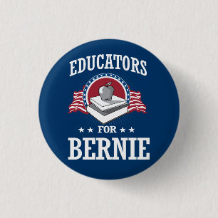 MACARON ROND 2,50 CM ÉDUCATEURS POUR BERNIE SANDERS