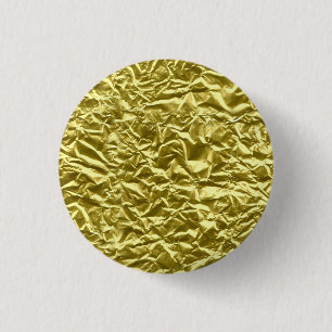 Macaron Rond 2,50 Cm Effet de feuille d'or personnalisé