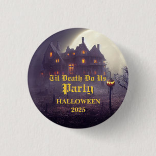 Macaron Rond 2,50 Cm Éffrayante fête d'Halloween