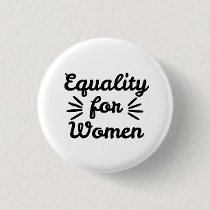 Macaron Rond 2,50 Cm Égalité pour les femmes Journée des femmes