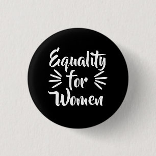 Macaron Rond 2,50 Cm Égalité pour les femmes Journée des femmes