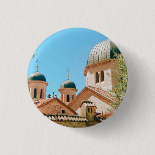 Macaron Rond 2,50 Cm Église Saint-Nicolas - Kotor - Monténégro