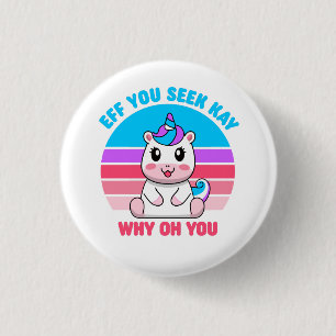 Macaron Rond 2,50 Cm Eif You See Kay Why Oh You Cute Unicorn