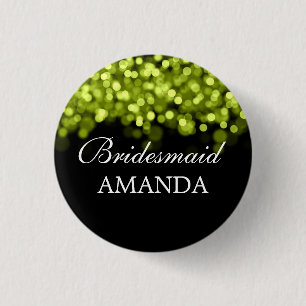 Macaron Rond 2,50 Cm Élégante Bridesmaid Favoriser Les Lumières Vert