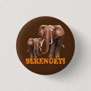 Macaron Rond 2,50 Cm Eléphant du Serengeti