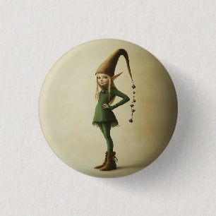 Macaron Rond 2,50 Cm Elfe forestier enchanté