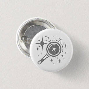 Macaron Rond 2,50 Cm emblème AI Twinkle étoiles, phare de l'ère numériq