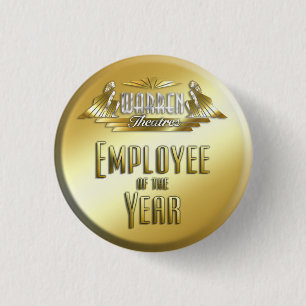 Macaron Rond 2,50 Cm Employé de l'année