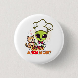 Macaron Rond 2,50 Cm En Pizza Nous Faisons Confiance Art de Chef Alien