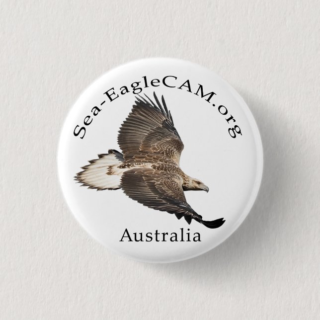 Macaron Rond 2,50 Cm En vol bouton S3 juvénile (Devant)