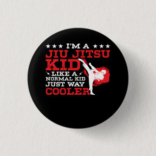 Macaron Rond 2,50 Cm Enfants Funny BJJ & Design MIXED MARTIAL ART brési