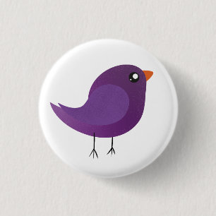 Macaron Rond 2,50 Cm Enfants oiseau mignon