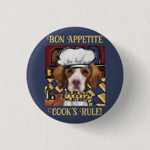 Macaron Rond 2,50 Cm Épagneul breton